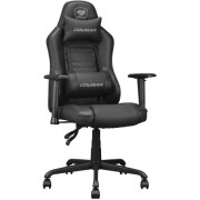 Gaming Chair Cougar FUSION S Black, User max load up to 120kg / height 145-180cm