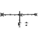Table/desk 3-display mounting arm Gembird (rotate,tilt,swivel),17”-27”,up to 7 kg,VESA:75x75,100x100