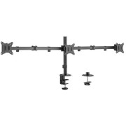 Table/desk 3-display mounting arm Gembird (rotate,tilt,swivel),17”-27”,up to 7 kg,VESA:75x75,100x100