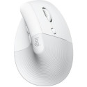 Wireless Mouse Logitech Lift for Mac Vertical, Optical, 400-4000 dpi, 6 buttons, 1xAA, BT/2.4, White