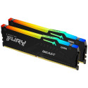 64GB DDR5-5200MHz  Kingston FURY Beast RGB (Kit of 2x32GB) (KF552C40BBAK2-64), CL40-40-40, 1.25V, Blk
