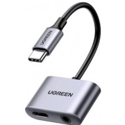 UGREEN Adapter Type-C to PD+3.5mm, CM193, Silver 