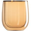 Набор чашек Ardesto Golden Moon с двойными стенками, 250 мл, H 9,5 см, 2 шт, боросиликатное стекло