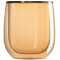 Набор чашек Ardesto Golden Moon с двойными стенками, 250 мл, H 9,5 см, 2 шт, боросиликатное стекло