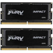 32GB DDR5-5600MHz SODIMM Kingston FURY Impact (Kit of 2x16GB) (KF556S40IBK2-32), CL40, 1.25V, Black