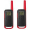 Motorola Walkie-Talkie TalkAbout T62, Twin, 16 Channels, 8km, Red/Black