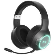 Edifier G33BT Grey / Bluetooth Gaming On-ear headphones with microphone, RGB, 10W RMS total output power from 0.5" tweeters and 3.5" mid-bass drivers, Playback time 24 hours (light on);48 hours (light off)