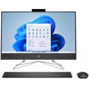 All-in-One PC - 27" HP AiO 27-cr0018ci 27" FHD IPS Non-Touch, AMD Ryzen 3 7320U, 8GB LPDDR5 5500 (onboard), 512Gb M.2 2280 PCIe NVMe SSD, AMD Integrated Graphics, CR, FHD IR Cam, WiFi6 2x2 + BT5, HDMI, LAN, Wired USB Keyboard and Mouse, FreeDos, Jack Blac