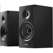 Edifier R1080BT Black, 2.0/ 24W (2x12W) RMS, 4" Mid-range and bass drivers + 0.75" treble drivers, built-in DSP chip, Bluetooth V5.1, line In and AUX Inputs, classic wooden enclosure, top-mounted buttons