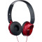 Headphones SONY MDR-ZX310AP, Mic on cable, 4pin 3.5mm jack L-shaped, Cable: 1.2m, Red