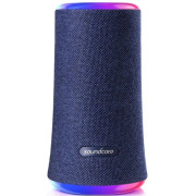 Bluetooth Portable Speaker Anker Soundcore Flare 2, 20W, Intense 360° sound, 24 Rainbow LED, Soundcore App, IPX7 waterproof, Bluetooth 5.0, USB-C, 12 hour playtime, blue