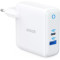 USB Charger Anker PowerPort PD+ 2, USB-C, USB-A, 35W (PowerDelivery (20W) and USB-A PowerIQ (15W)), white