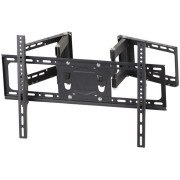Full-motion TV-Wall Mount for 37 -80"- Gembird WM-80ST-02, allows up to 120 degrees swivel and 20 degrees tilting, max. 60 kg, Distance to wall: 58 - 402 mm, max. VESA 600 x 400, Black