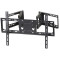 Full-motion TV-Wall Mount for 37 -80"- Gembird WM-80ST-02, allows up to 120 degrees swivel and 20 degrees tilting, max. 60 kg, Distance to wall: 58 - 402 mm, max. VESA 600 x 400, Black