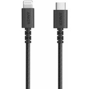 Cable Type-C to Lightning - 0.91 m - Anker PowerLine Select+ USB-C LGT, Apple official MFi, 0.91 m, 30.000-bend lifespan, black
