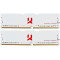 32GB (Kit of 2*16GB) DDR4-3600 GOODRAM IRDM PRO DDR4 CRIMSON WHITE (Dual Channel Kit), PC28800, CL18, Latency 18-22-22, 1.35V, 1024x8, Aluminium WHITE heatsink