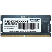 8GB DDR5-4800 SODIMM PATRIOT Signature Line, PC5-38400, CL40, 1 Rank Single-sided module, On-die ECC, 1.1V