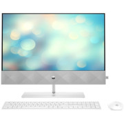 All-in-One PC - 27" HP Pavilion 27-ca1031ci 27" FHD IPS AG Non-Touch, AMD Ryzen 5 5625U, 8GB (2x4Gb) DDR4, 256GB M.2 PCIe NVMe SSD, AMD Integrated Graphics, CR, FHD 5MP Privacy Cam, Dual Mic, WiFi6 2x2 + BT5.2, HDMI, USB-C, LAN, USB Keyboard and Mouse wir