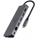 Docking Station Gembird A-CM-COMBO5-05, USB 3.0, USB 2.0, 4K HDMI, LAN, PD 100W, SD/MicroSD