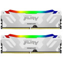 32GB (Kit of 2*16GB) DDR5-6400  Kingston FURY® Renegade White DDR5, PC51200, CL32, 1.35V, 1Rx8, Auto-overclocking, Symmetric WHITE Large heat spreader, Intel XMP 3.0 Ready  (Extreme Memory Profiles)