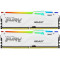 32GB (Kit of 2*16GB) DDR5-5600 Kingston FURY® Beast DDR5 White RGB EXPO, PC44800, CL36, 2Rx8, 1.25V, Auto-overclocking, Asymmetric WHITE Large heat spreader, Dynamic RGB effects featuring HyperX Infrared Sync technology, AMD® EXPO v1.0 and Intel® Extreme