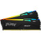 32GB (Kit of 2*16GB) DDR5-5200 Kingston FURY® Beast DDR5 RGB EXPO, PC41600, CL36, 1Rx8, 1.25V, Auto-overclocking, Asymmetric BLACK low-profile heat spreader, Dynamic RGB effects featuring HyperX Infrared Sync technology, AMD® EXPO v1.0 and Intel® Extreme