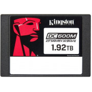 2.5" SSD 1.92TB  Kingston DC600M Data Center Enterprise, SATAIII, Mixed-Use, 24/7, Consistent latency and IOPS, Hardware-based PLP,  AES 256-bit self-encrypting drive, Seq Reads/Writes :560 MB/s / 530 MB/s, Steady-state 4k Read: 94,000 IOPS / Write: 78,00