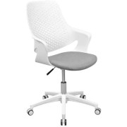 Fotoliu Birou GEO~M70-W White frame+Grey seat
