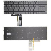 Keyboard Lenovo  ThinkBook 15-IML 15-IIL w/o frame "ENTER"- small w/Backlit ENG/RU Gray Original