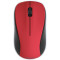Hama 173022 MW-300 V2 Optical 3-Button Wireless Mouse, Quiet, USB Receiver, red
