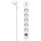 Hama Power Strip, 5-Way, USB-C/A 18 W, PD/QC™, Switch, Flat Plug, 1.4 m, wht