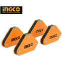 Угольник магнитный для сварки набор 4шт INGCO AMWH4001