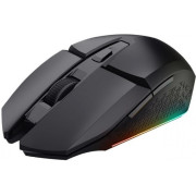 Trust Gaming Mouse GXT 110 FELOX, Wireless gaming mouse with built-in rechargeable battery, RGB, Micro receiver, 800-4800 dpi, 6 buttons, 2.4GHz, 10 m, up to 80 hours playtime, Black