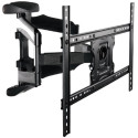 Wall Mount  Gembird WM-75ST-01 Black 32"-75", 45kg VESA:up 600x400, Wall dist:49~491mm,±50°,-5/+8°