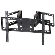 Wall Mount Gembird WM-80ST-01 Black 40"-80", 60kg, VESA:up 600x400, Wall dist:48~493mm, ±50°