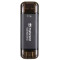1.0TB Transcend Portable SSD ESD310C Black, USB-A/C 3.2 (71.3x20x7.8 mm, 11g, R/W:1050/950 MB/s)