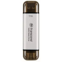 1.0TB  Transcend Portable SSD ESD310S Silver, USB-A/C 3.2 (71.3x20x7.8 mm, 11g, R/W:1050/950 MB/s)