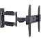 Wall Mount Gembird WM-55ST-02 Black 32"-55" 30kg VESA:up 400x400, Wall dist:65-610mm ±90°,-5/+8°