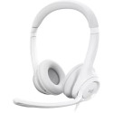 Logitech USB Headset H390, Noise-canceling Microphone, Headset: 20–20,000 Hz, Microphone: 100–10,000 Hz, In-line audio controls, USB, OFF-WHITE