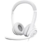 Logitech USB Headset H390, Noise-canceling Microphone, Headset: 20–20,000 Hz, Microphone: 100–10,000 Hz, In-line audio controls, USB, OFF-WHITE