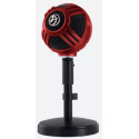 AROZZI Sfera entry level USB microphone with simple plug-and-play feature with Cardioid pick-up pattern, 1,8m, red