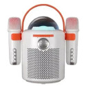 Portable Karaoke Set With 2 Microphone and Speaker Y11, 10W, White 