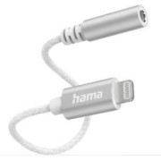 Hama 201523 Lightning - 3.5 mm Jack Socket Aux Adapter, white