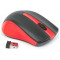 Omega OM0419R Mouse wireless 2,4GHz 1000DPI nano usb receiver black/red [41795]