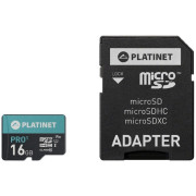 Platinet PMMSD16UI PLATINET microSDHC  SECURE DIGITAL + ADAPTER SD 16GB class10 U1 70MB/s [44000]