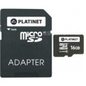 Platinet PMMSD1610 MicroSDHC  Secure Digital + Adapter 16Gb [42209]