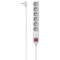 Hama 223155 Power Strip, 6-Way, Overvoltage Protection, Switch, 3 m, white