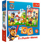 Пазл Trefl 2in1 + memos PAW Patrol Team in Action (93337)