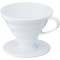 Hario VD-02W Coffee Dripper V60 02 White (plastic)