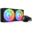 AIO Liquid Cooling NZXT Kraken 280 RGB Black (34.5dB, 90.8CFM, 2x140mm, 500-1500RPM, LCD 1.54", CAM)